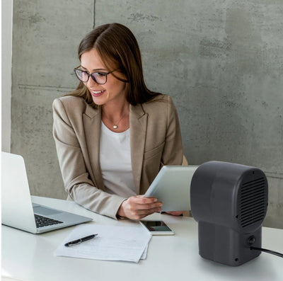 500W Portable Electric Space Heater Mini Desktop Fan Heater Personal Small Space Heater For Home Office