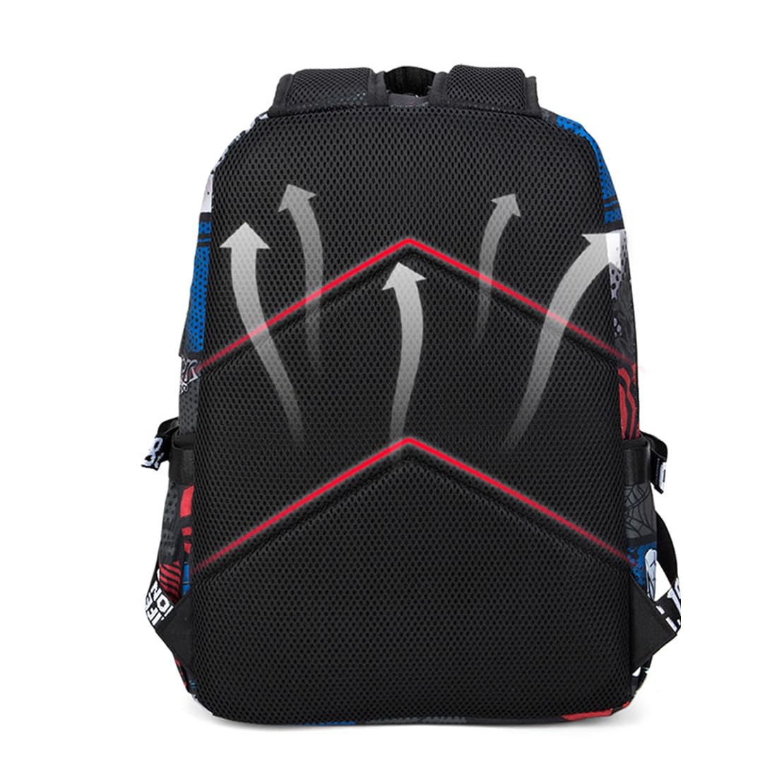 FENGJINRUHUA Shark Business USB Laptop Work Daypack Hiking Travel Shoulder Bags Camping Rucksack
