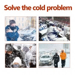 Houkea Nylon Gloves, Winter Outdoor Sports Skiing Cold Hand Care Massage Heat Warm Gloves