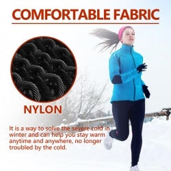 Houkea Nylon Gloves, Winter Outdoor Sports Skiing Cold Hand Care Massage Heat Warm Gloves
