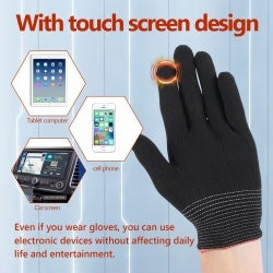 Houkea Nylon Gloves, Winter Outdoor Sports Skiing Cold Hand Care Massage Heat Warm Gloves
