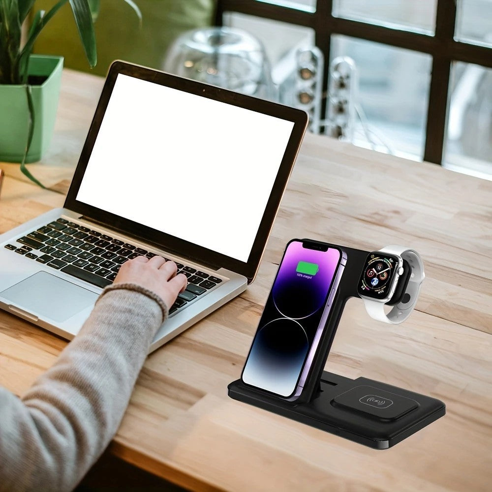 15W Fast Charging Three-in-one Wireless Charger