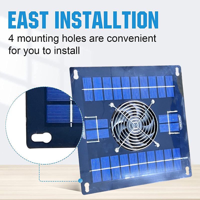 Solar Powered Exhaust Fan Greenhouse Shed